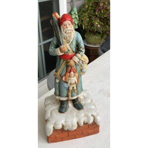1986 SCHMID B. SHACKMAN OLD WORLD SANTA MUSICAL FIGURINE MUSIC BOX